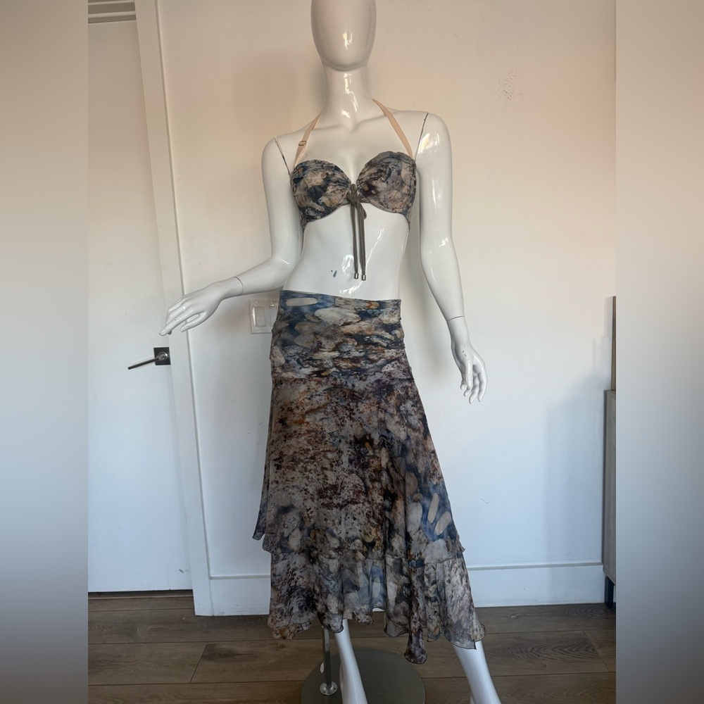 Shan 3 Piece Matching swim set bikini & matching coverup size 8